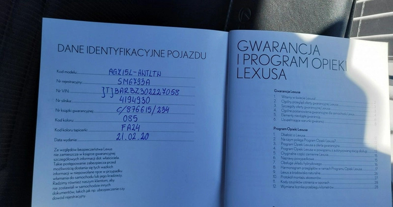 Lexus NX cena 138900 przebieg: 49474, rok produkcji 2019 z Kraśnik małe 781